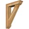 Ekena Millwork Traditional Traditional Rough Sawn Bracket w/ Offset Brace, Western Red Cedar, 6"W x 24"D x 32"H BKT0604X24X32TRA01RWR - alternate 1